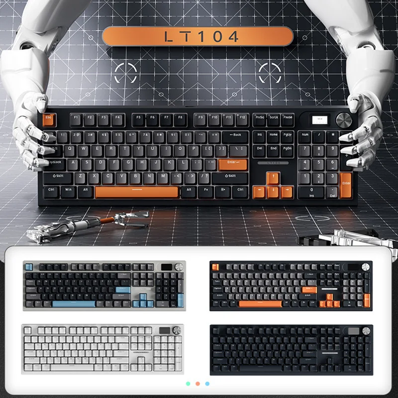 Клавиатура Langtu LT104 Механическая Проводная с Rgb-подсветкой, 104 клавиш