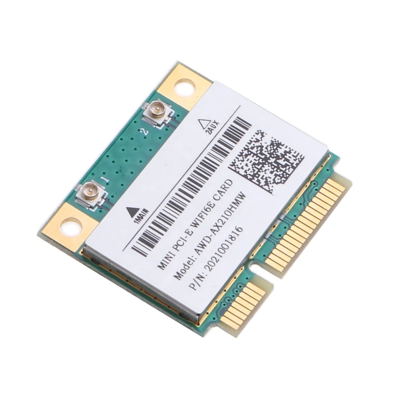 

AX210HMW Dual Band WiFi 6E Card Kit 802.11ac ax Wireless Half Mini PCI-E WiFi Card Network Adapter BT5.2 for Windows 10