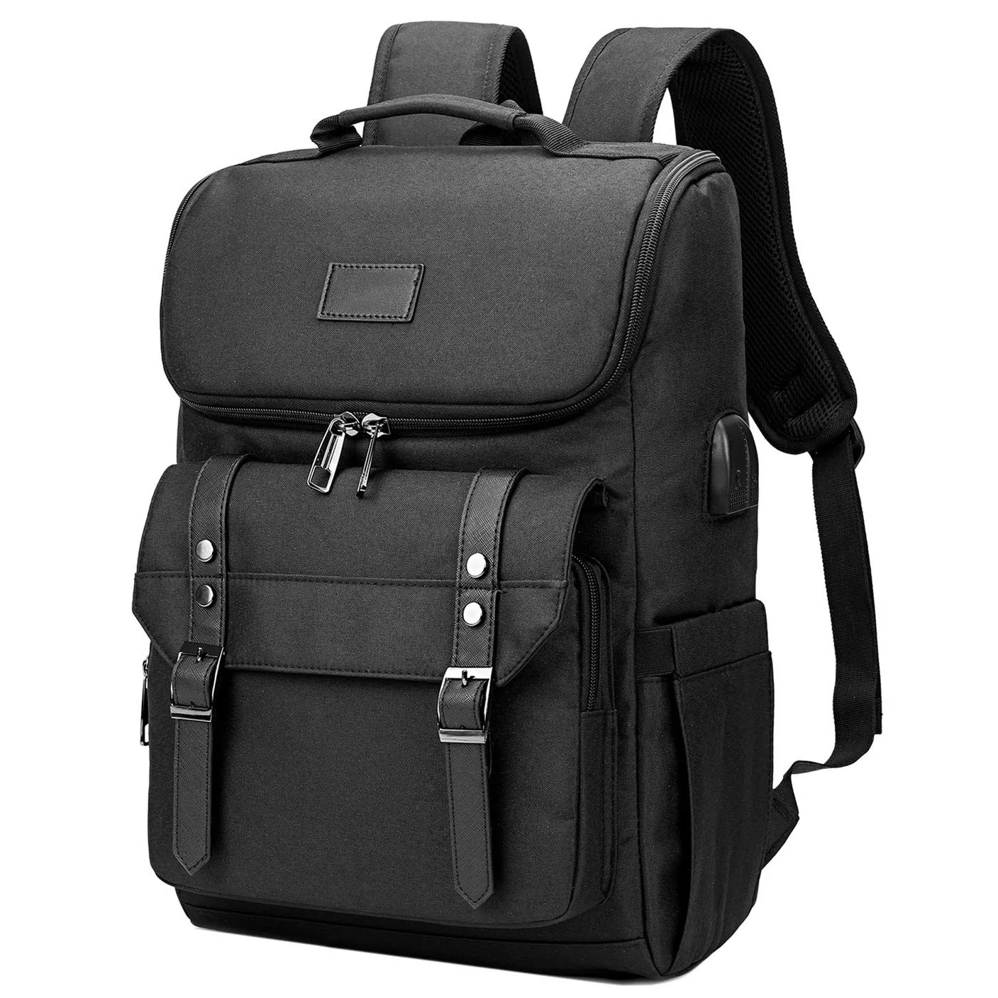 Laptop Computer Backpack Bag For Men Business Notebook USB Charging Korean Multifunction Oxford Retro Travel School Backpacks