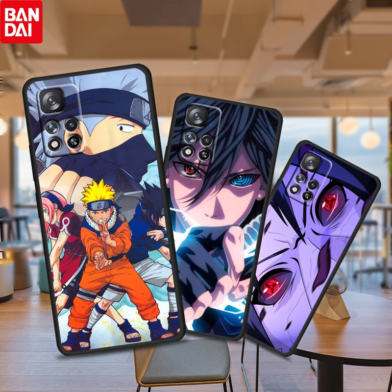 

Anime Japanese Naruto for Xiaomi Redmi Note 11 10 11T 10S 9 9S 8 7 5G 4G Silicone Soft Black Phone Case Fundas Coque Capa Cover