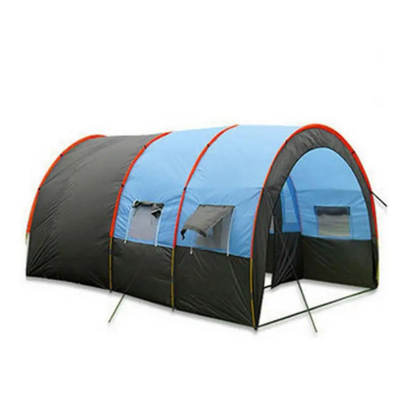 Туристическая палатка-туннель водонепроницаемая с защитой от ветра