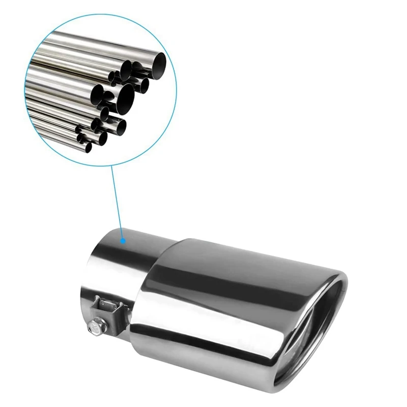 2 шт. автомобильные выхлопные трубы из нержавеющей стали от 1 до 5 дюйма