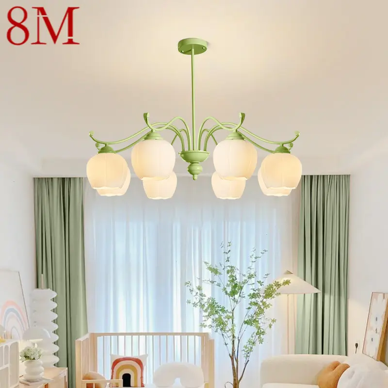 

8M Modern Ceiling Chandelier Fixtures Flesh Creative Decor LED Pendant Light for Home Bedroom
