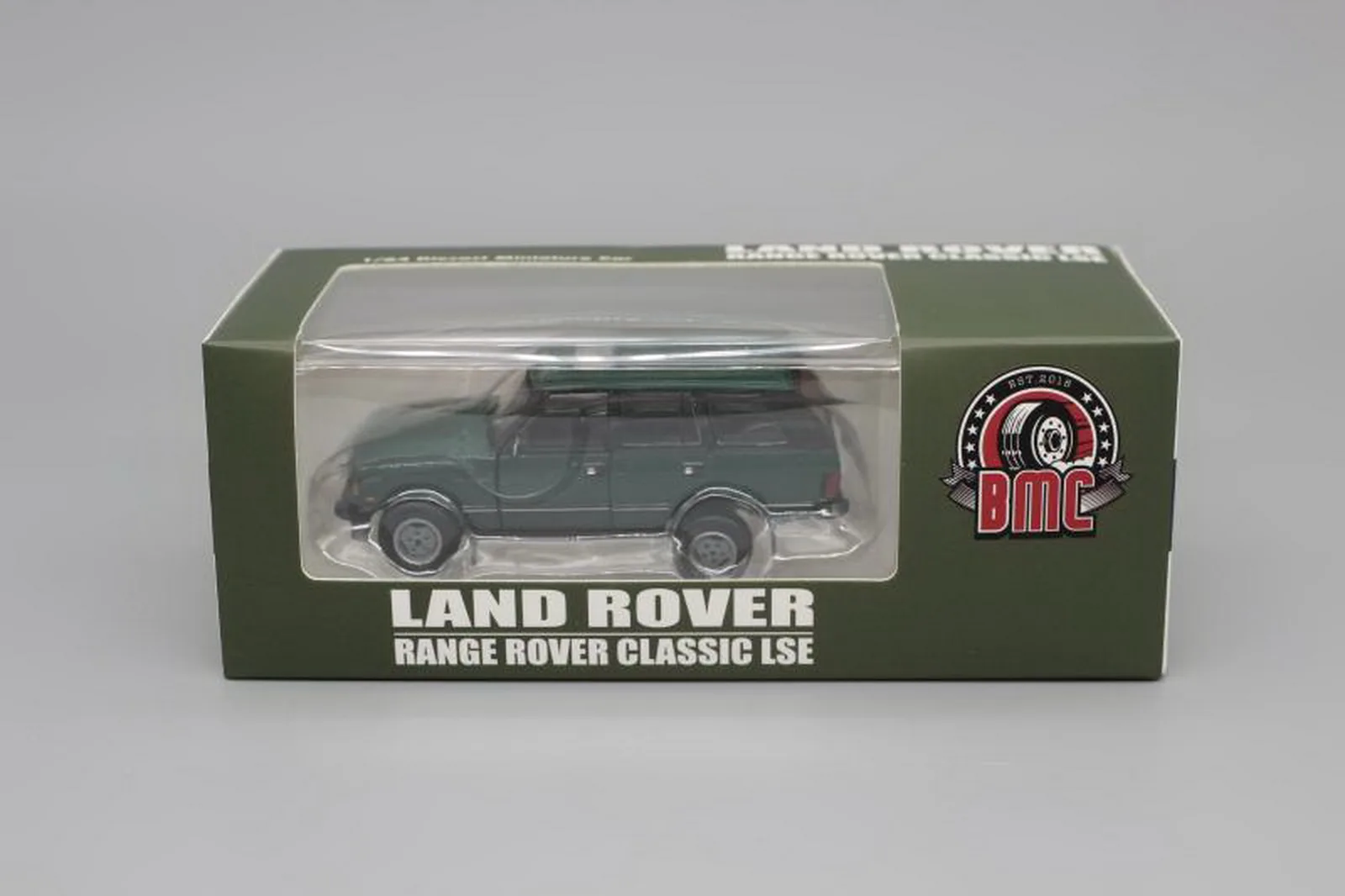 Литой зеленый автомобиль BMC 1/64 Range Rover Classic LSE 1992 Игрушечная модель