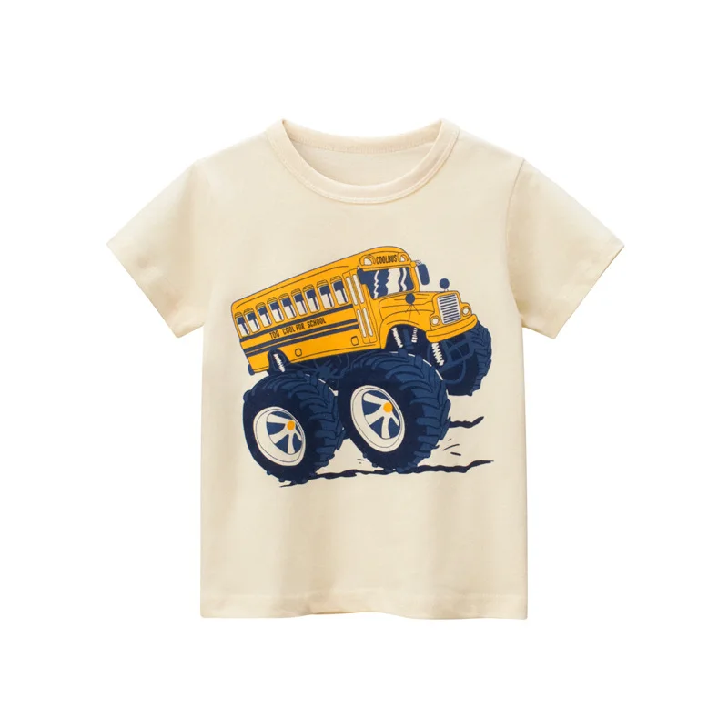Boy Summer Casual Short Sleeve T-Shirts Girl Cartoon Tee Shirt Toddler Kids Wear CrewNeck Top Children Fashion Clothing