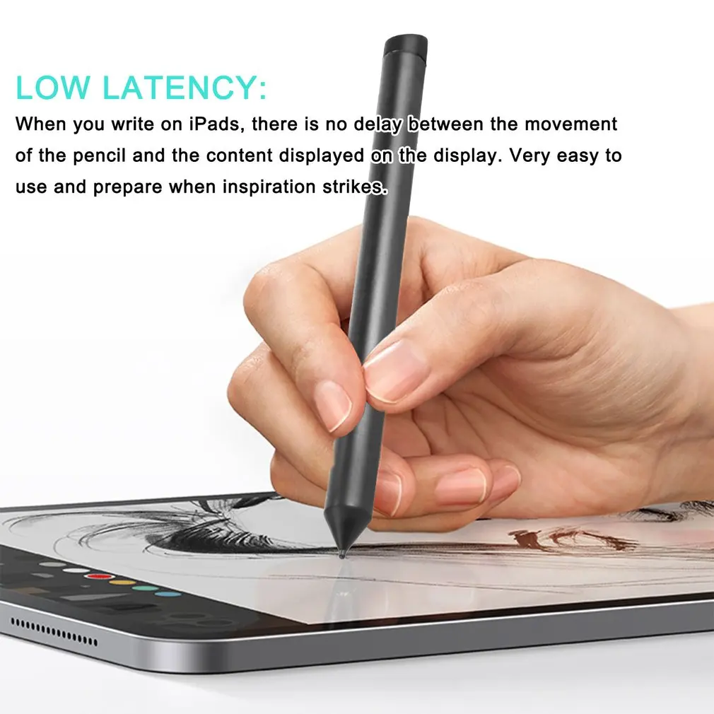 Стилус-ручка с сенсорным экраном Universal Capacitive для смартфона, планшета, iPad Point Round Thin Tip.