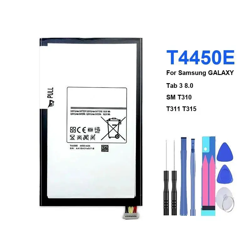 Фото T9500C T8220E Аккумулятор для планшета Samsung Galaxy Note 8,0 10,1 Pro 12,2 SM P900 GT N5100 N5110 N8000 N8010 N8020 Аккумуляторы + НО №4