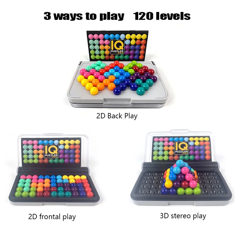 

1 Box Intelligence Magic Beads Travel Game For Kids And Adults A Cognitive Skill-Building Brain Game Kids Montessori Toys