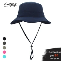 outfly spring and summer cotton outdoor adult fisherman hat casual breathable panama men beach sunscreen fishing unisex soft hat