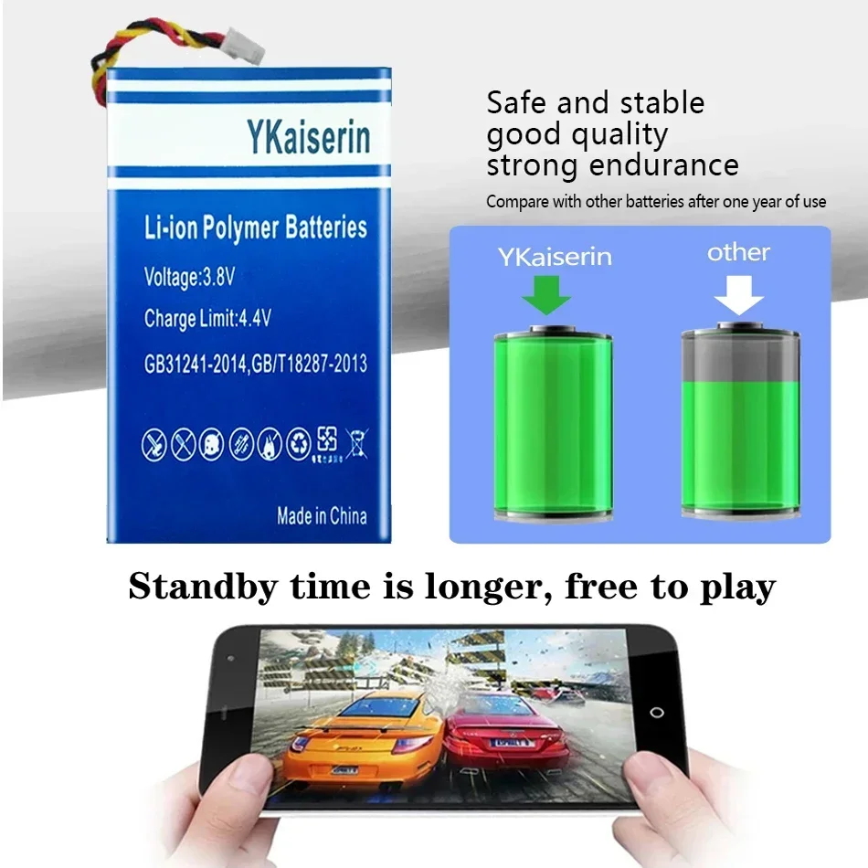 Сменный аккумулятор ykaisсеребрин на 2200 мА · ч для TOMTOM GPS G930 G930T A8 MP3 MP4 MP5 E Book Go 530 Live 630