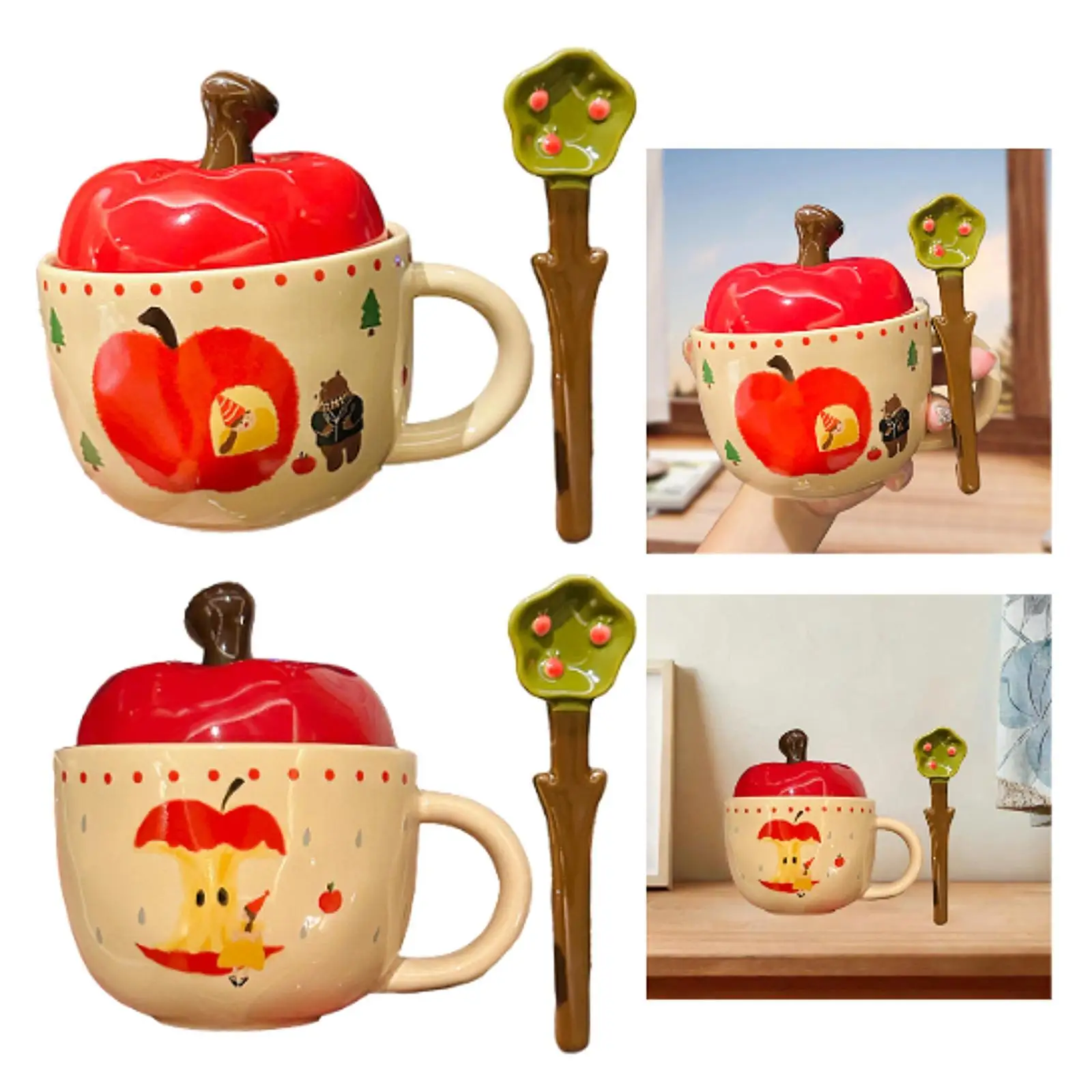 Керамическая кофейная кружка посуда для питья чашка воды 420 мл бара кухни