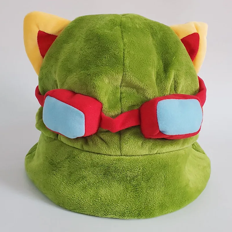 Kawaii Swift Scout Teemo's Hat Теплая Плюшевая Кепка Унисекс Шляпа Для Косплея С Героями