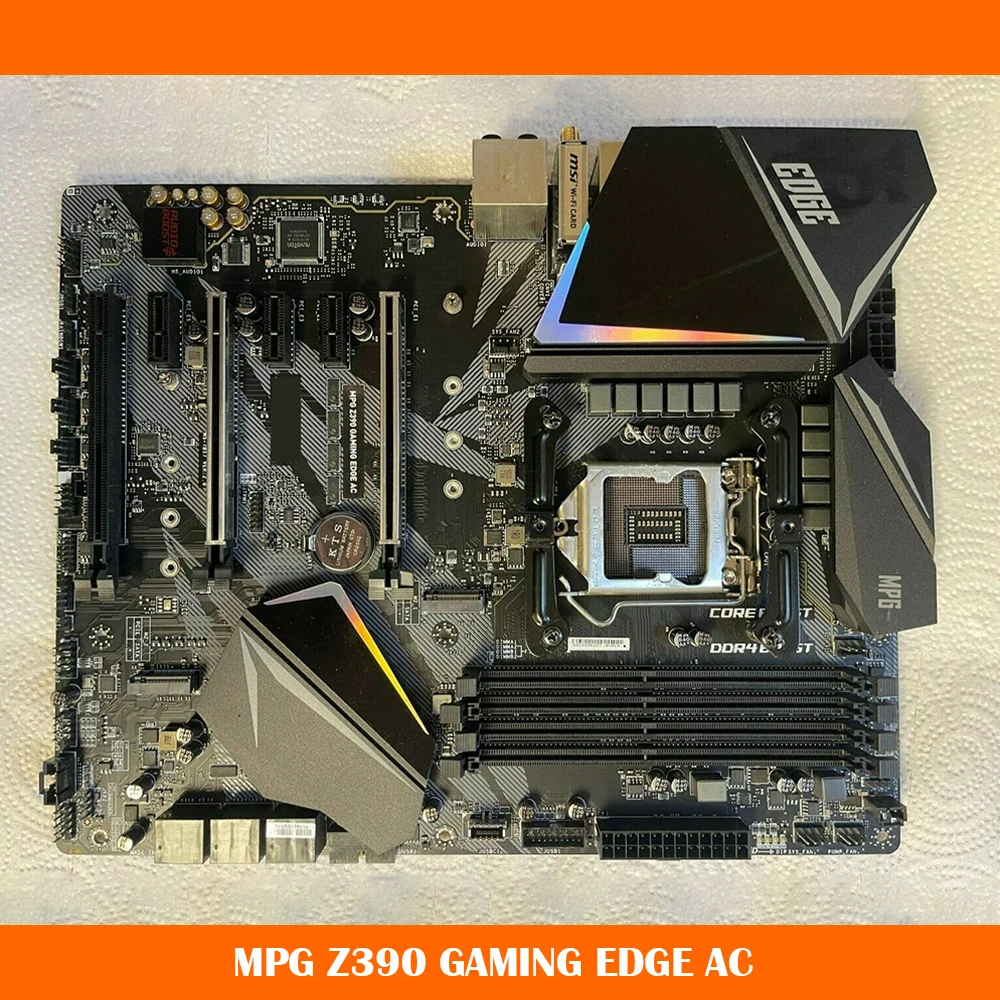 

MPG Z390 GAMING EDGE AC для Msi LGA1151 DDR4 128G поддержка I9 SATA3 * 6 M.2*2 USB3.1 ATX материнская плата для настольного компьютера, оригинальное качество