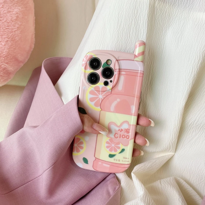 

Милый чехол для телефона с изображением Летних Фруктов в японском стиле для iPhone 11 12 13 Pro Xs Max Xr X 7 8 Puls противоударный мягкий чехол