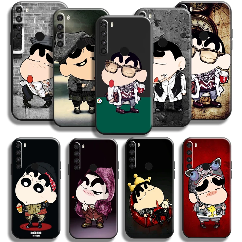 

Cartoon Cute Crayon Shin-chan For Xiaomi Redmi Note 8 8 Pro 8T For Redmi 8 8A Phone Case Carcasa Black Coque