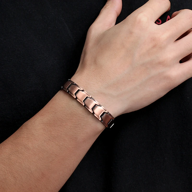 Полностью магнитный браслет WelMag из чистой меди для мужчин энергетические