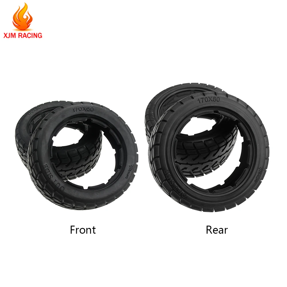 

On-road Tire Front or Rear Tyre Skin Set for 1/5 Hpi Rofun Baha Rovan Km Baja 5b Ss Rc Car Parts