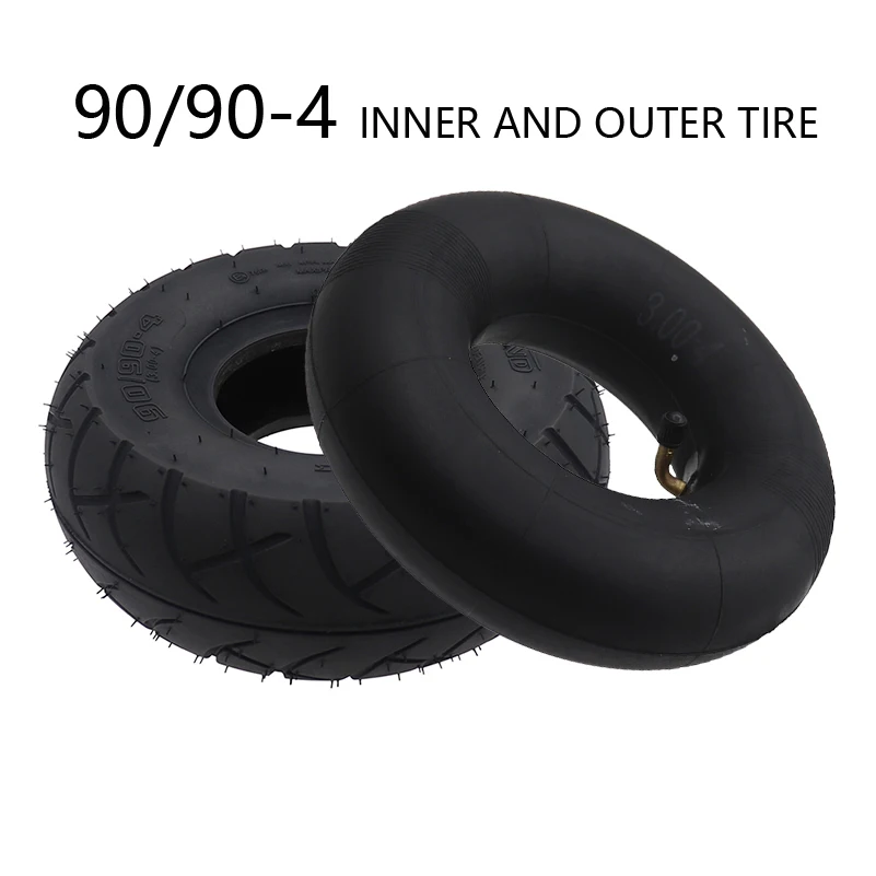 

Tires 90/90-4 out tire and 3.00-4 inner tire， On-road Tyres for many scooter Gas/Electric Scooter motorcycle part