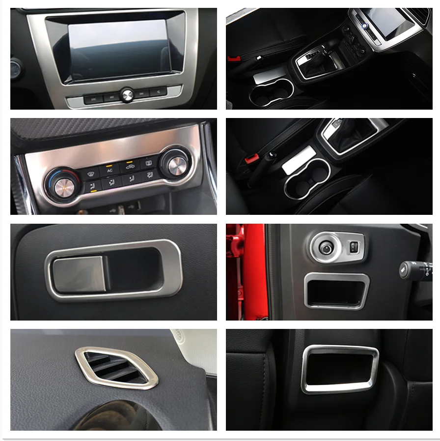 

For MG ZS 2017 - 2021 2022 Accessories Head Lights Lamp Transmission Shift Stalls Gear Air Conditioning Decoration Car Interior
