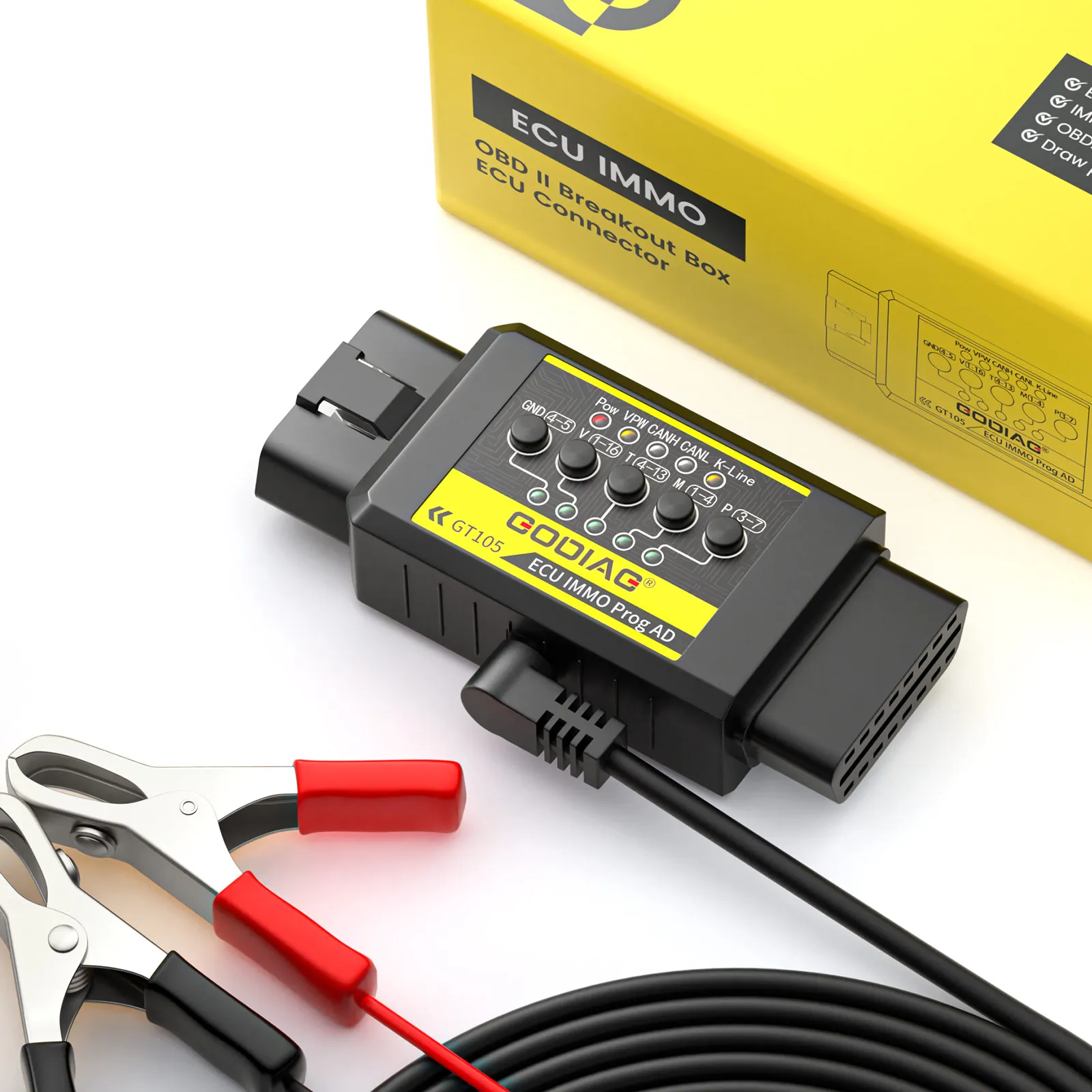 Адаптер GODIAG GT105 ECU IMMO с полным протоколом OBD2 Jumper для программирования |