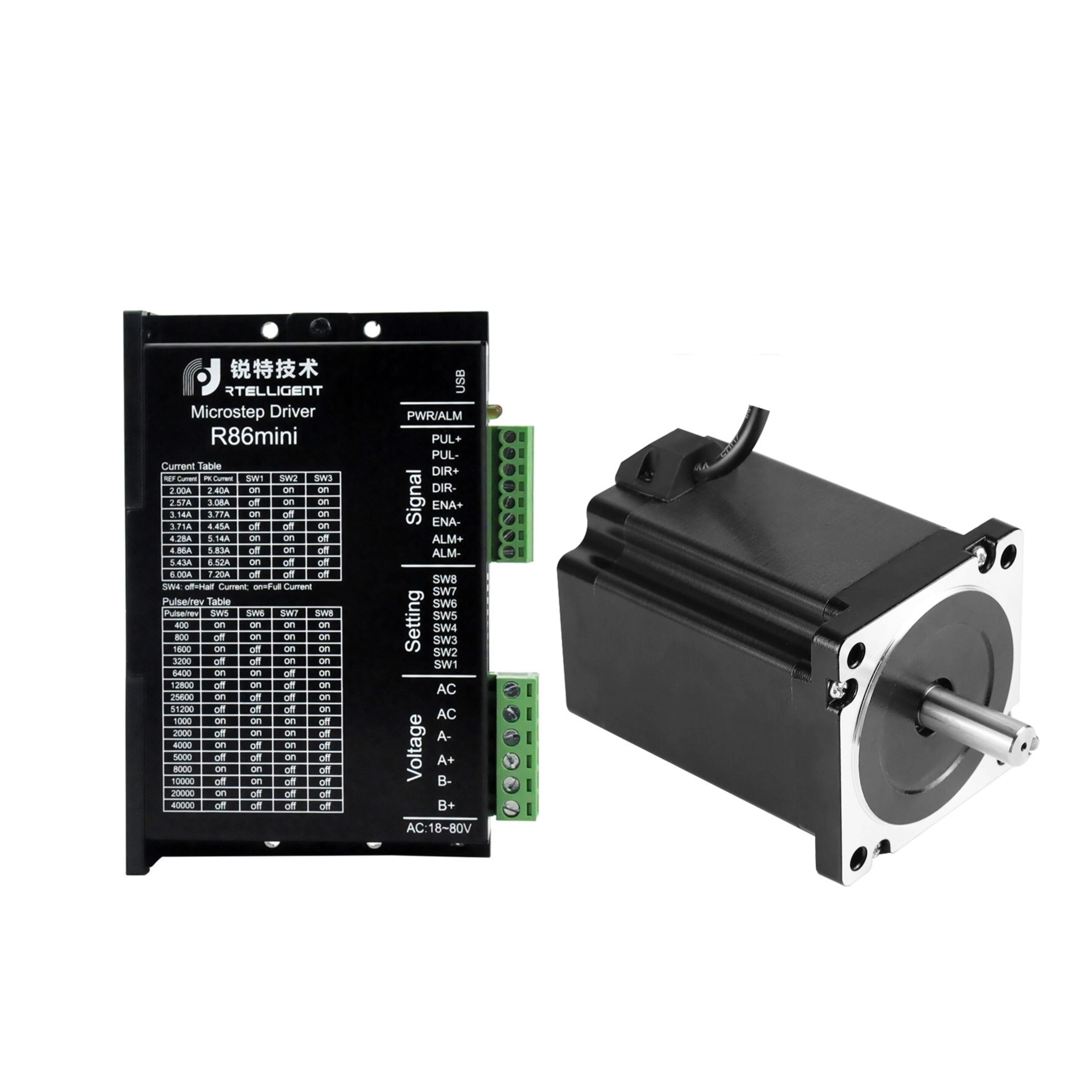 Открытая петля Nema34 86 мм 2 фазы 3 5 нм ~ 12 фоторасстояние с шаговым двигателем