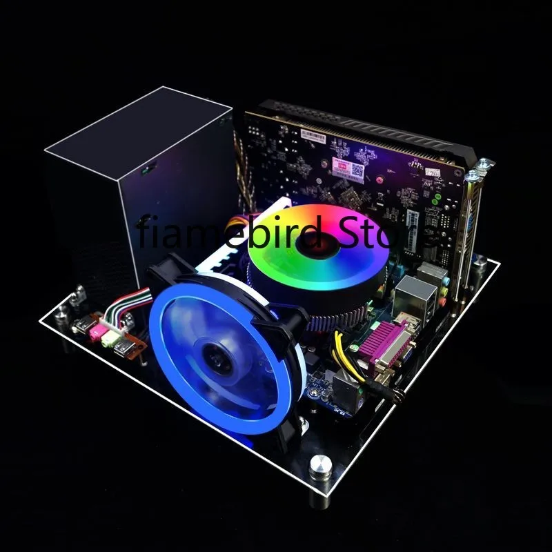 Настольное матовое компьютерное шасси прозрачное акриловое стекло с пластиной