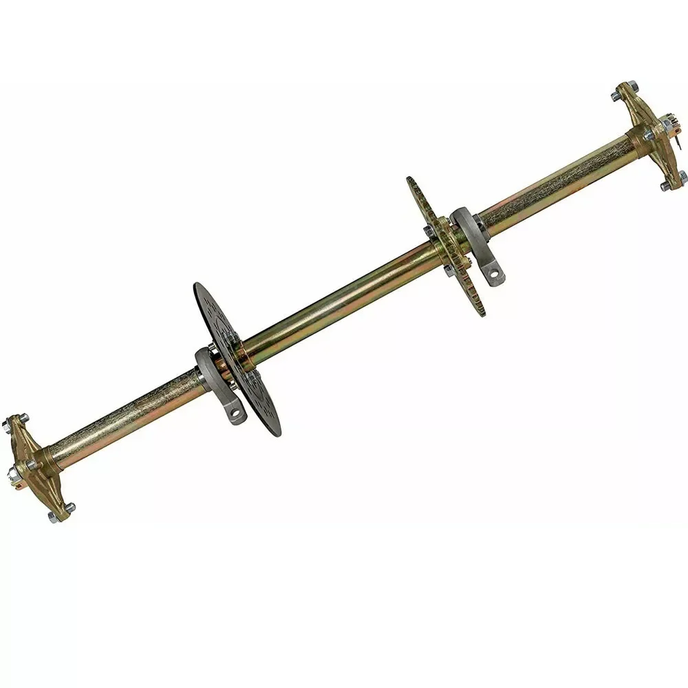 Комплект задней оси 32 дюйма звездочка 420 37T + колеса 5 дюймов шины 11x7 10-5 3 ступицы и