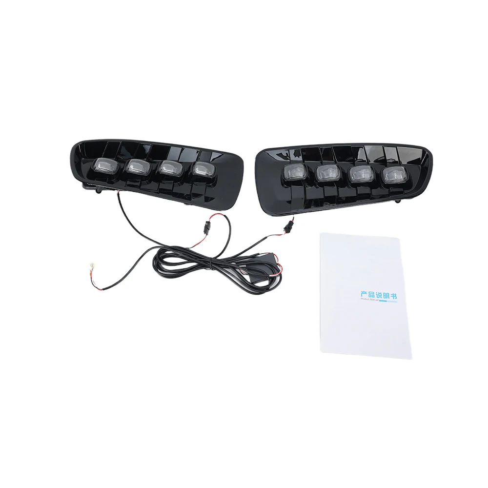 For Ford Raptor SVT F150 2009 2010 2011 2012 2013 2014 DRL LED Daytime Running Lights with Turn Signal Yellow Fog Lamp 1 Set