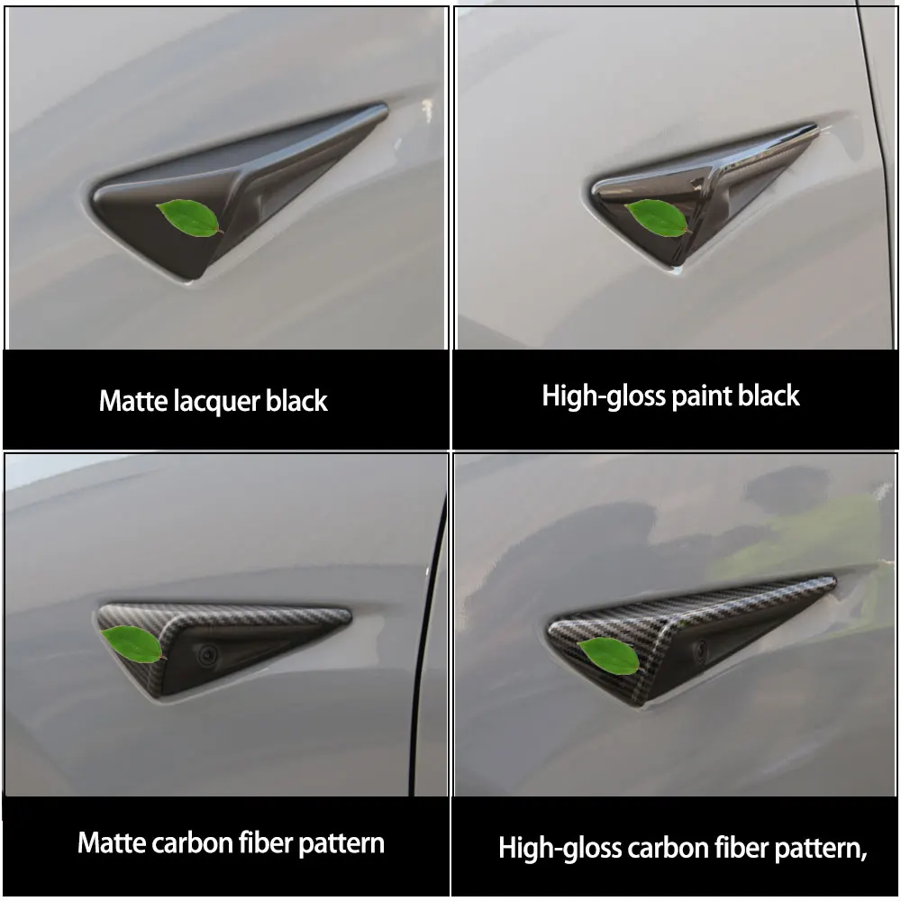 2 шт./компл. Новая серия боковых камер из углеродного волокна Abs Защитная крышка