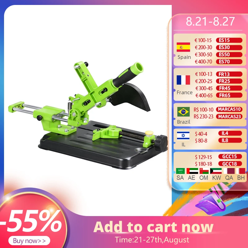 ALLSOME угловая шлифовальная машина с поддержкой углового шлифовщика фиксированный Универсальный кронштейн для 100 115 125 угловая шлифовальная машина