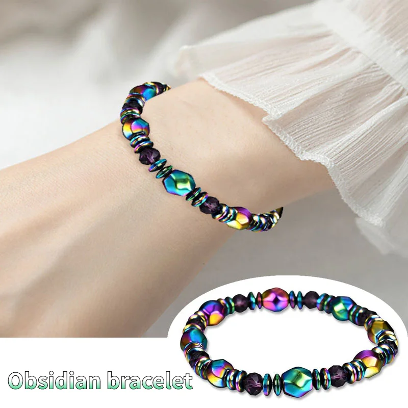 

Color Obsidian Magnet Bracelet In Addition To Static Electricity To Help Sleep Anti-fatigue Energy Bracelet Fashion Bracelet