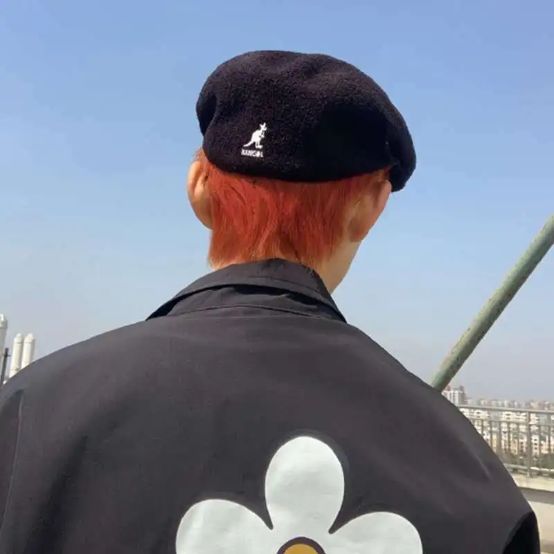 Кепка-бини из искусственной шерсти для мужчин и женщин однотонный элегантный