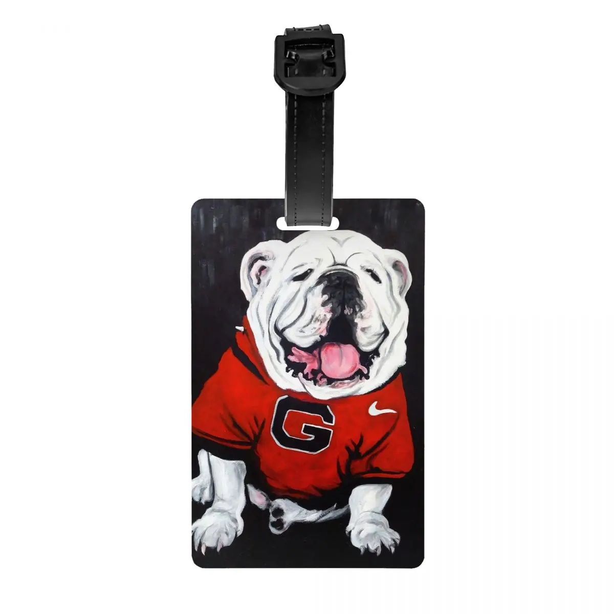 

English Bulldog Luggage Tag for Suitcases Funny British Dog Baggage Tags Privacy Cover ID Label