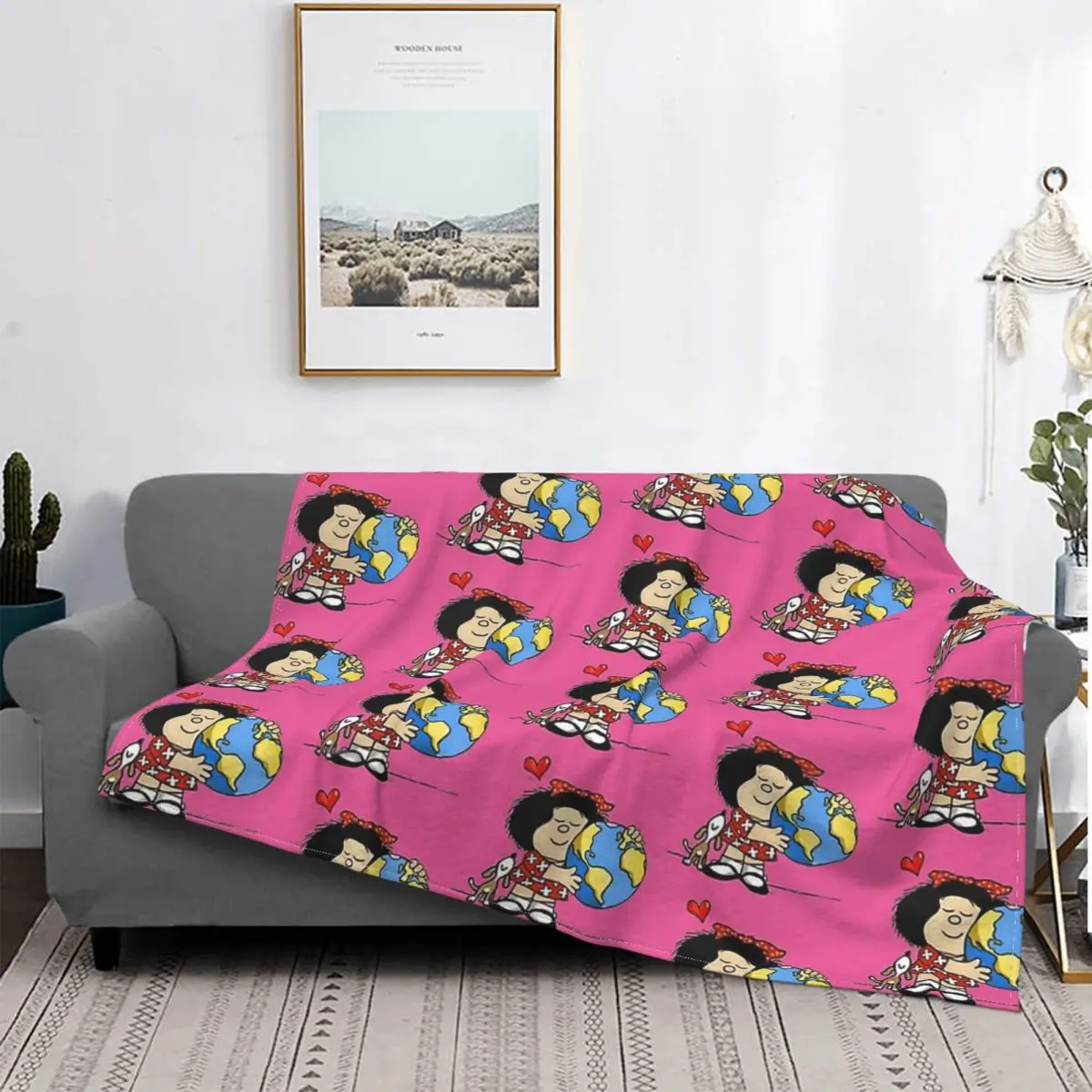 

Mafalda мигелито комикс одеяла коралловый флис брикет постельное белье для спальни покрывало