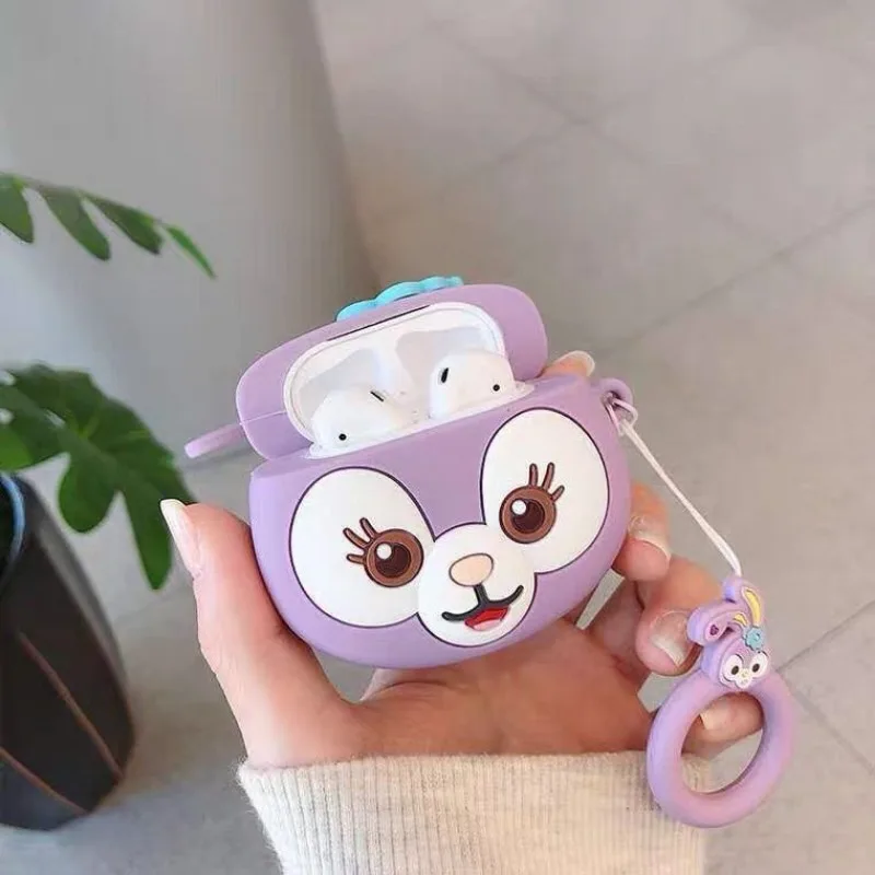 Милый защитный чехол для наушников с принтом Kawaii StellaLou Disney Apple Bluetooth беспроводной
