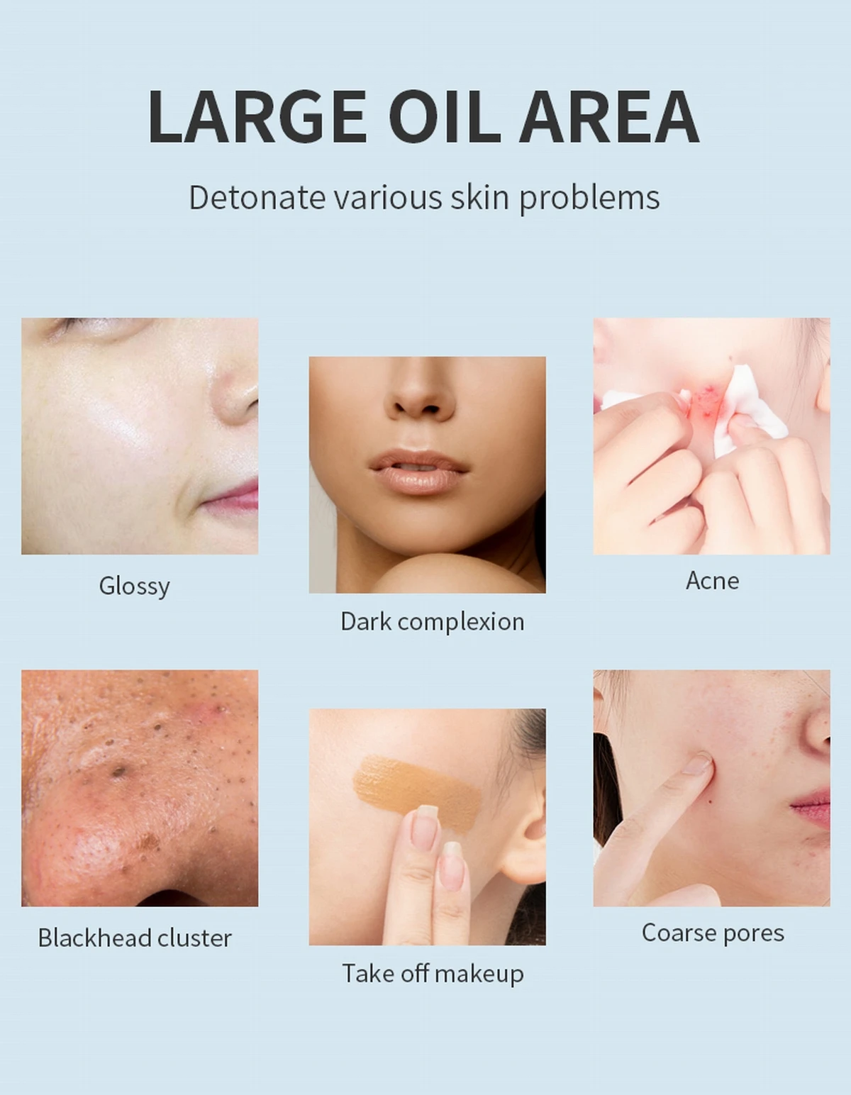 1 шт. Инструмент для ухода за кожей Вулканический камень Впитыватель масла