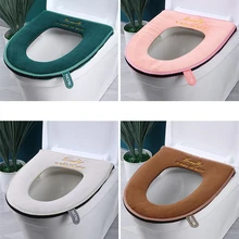 Winter Warm Ring Potty Mat Soft Thicken Washable Zipper Toilet Seats Cover Set for Home Decoration Bathroom Product Winter Warm Ring Potty Mat Soft Thicken Washable Zipper Toilet Seats Cover Set for Home Decoration Bathroom Product