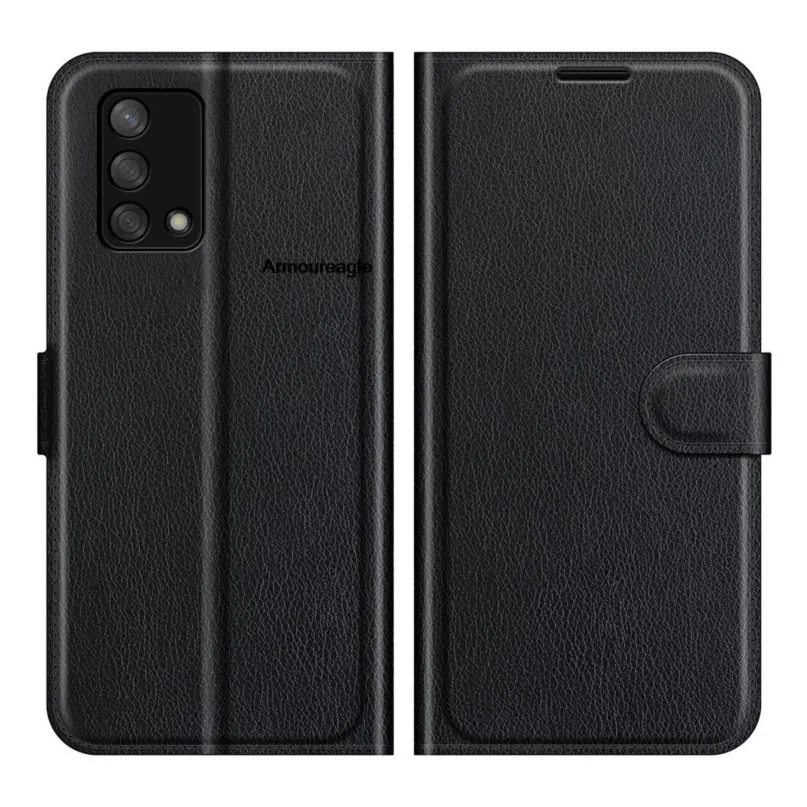 case guard protector on for oppo a74 (4g ver. 6.43in) 2021 cph2219 cover wallet card book style flip leather 74a a 74 oppoa74 4g