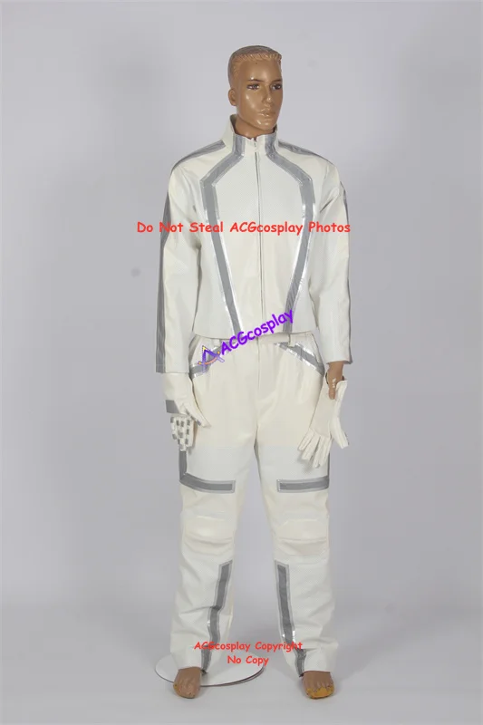 Tron Legacy Daft Косплей Костюм Искусственная кожа со светоотражающими полосками acgcosplay