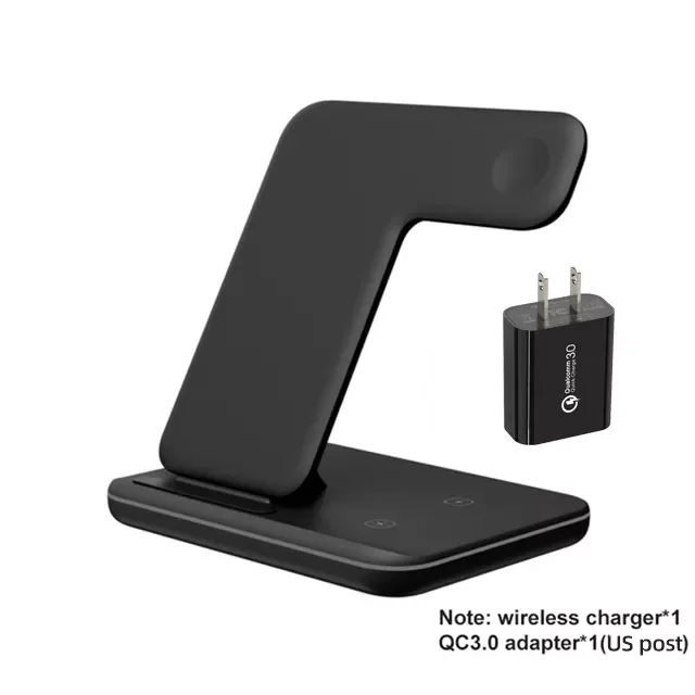 

Charger Stand 15W Qi Fast Charging Dock Station for Apple Watch 7 Pro For iPhone 13 12 11 XS XR X 8