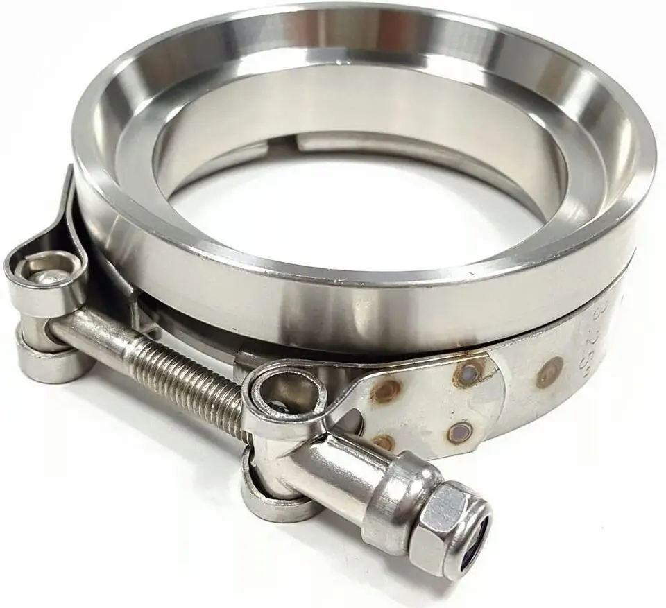 Выхлопная турбина GT45 GT45R с V-образным зажимом и фланцем 3 25 дюйма/4 дюйма из