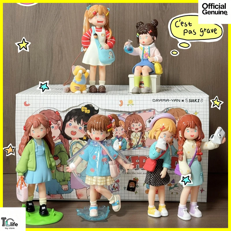 Фото Drama-Van SUKI Myfriends Series слепая коробка милые аниме фигурки загадочная коробка кукла подарок настольный орнамент модель девушка сюрприз подарок игрушка №1