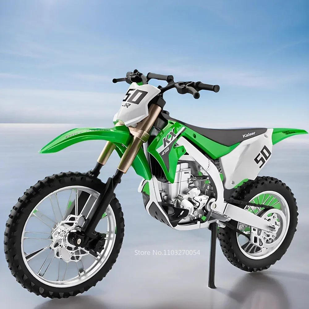 1:12 Kawasaki KX450 миниатюрные модели мотоциклов из сплава игрушки литые под давлением