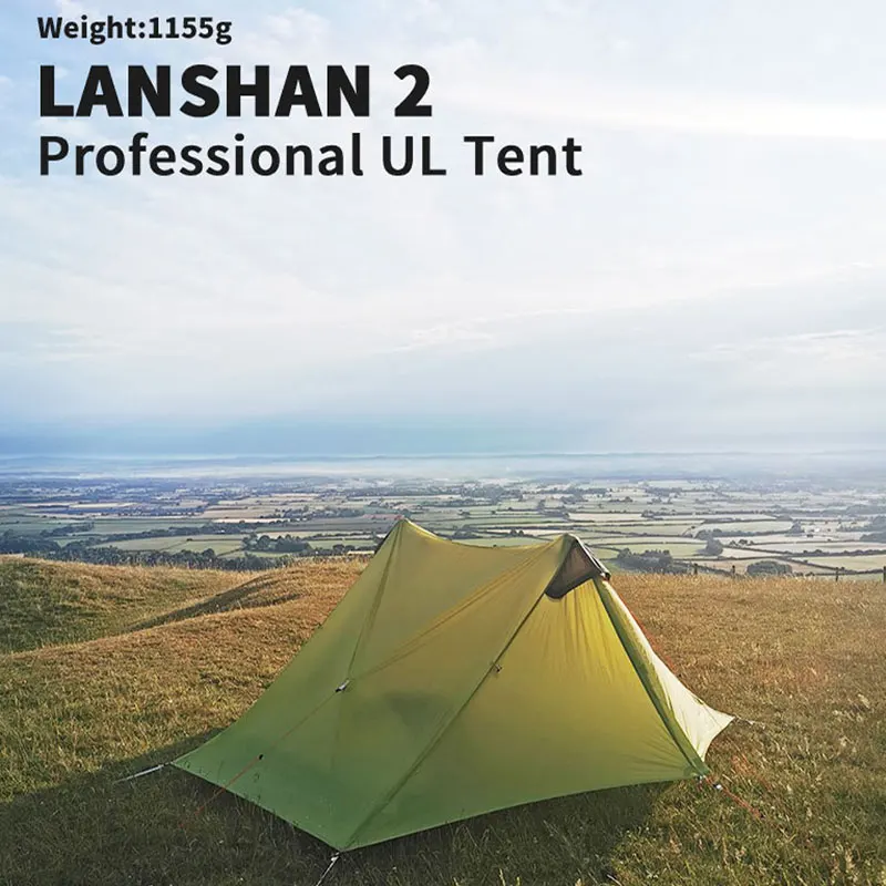 3F UL GEAR LanShan 2 15D на человека уличная Сверхлегкая палатка для кемпинга 3-4 сезона