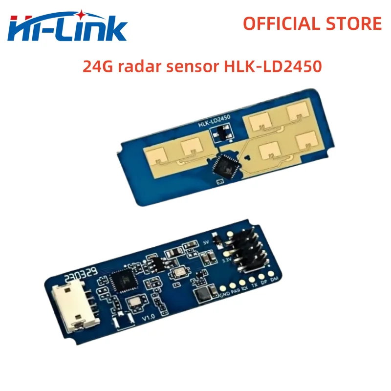 Фото HLK-LD2450 24G MM Радарный модуль датчика с отслеживанием движения человека LD2450 Расстояние обнаружения 8M Умный дом DC5V Hi-Link CE FCC №1