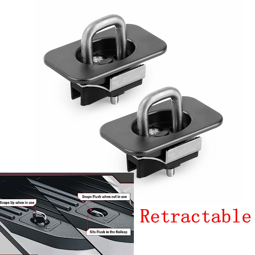 

2pcs Retractable Truck Bed Tie Down Anchors for 2015+ F150, 2017+ Super Duty
