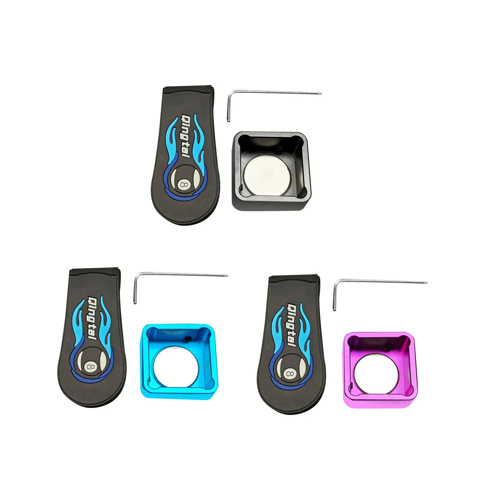 Держатель для мела кия с фиксированным зажимом Спортивные аксессуары снукера