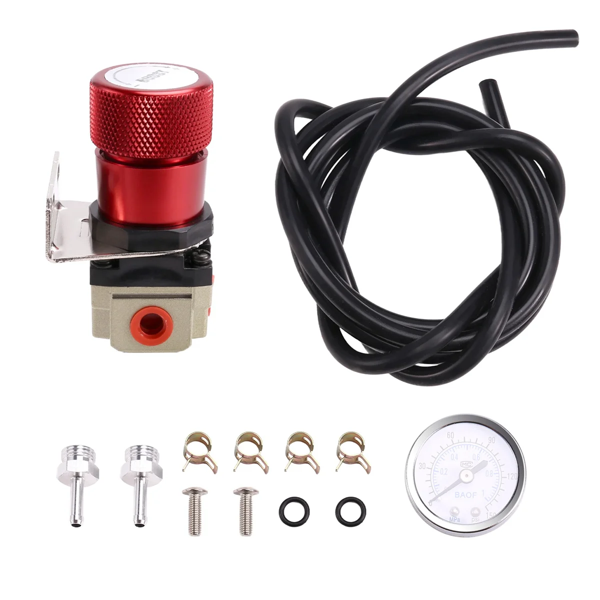 Универсальный ручной контроллер наддува Turbo с манометром 1-150 PSI SR20DET красный