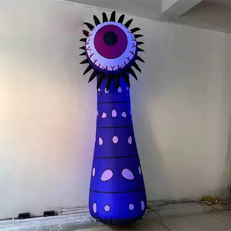 Наружное украшение светодиодные надувные цветы глазного яблока гигантские для