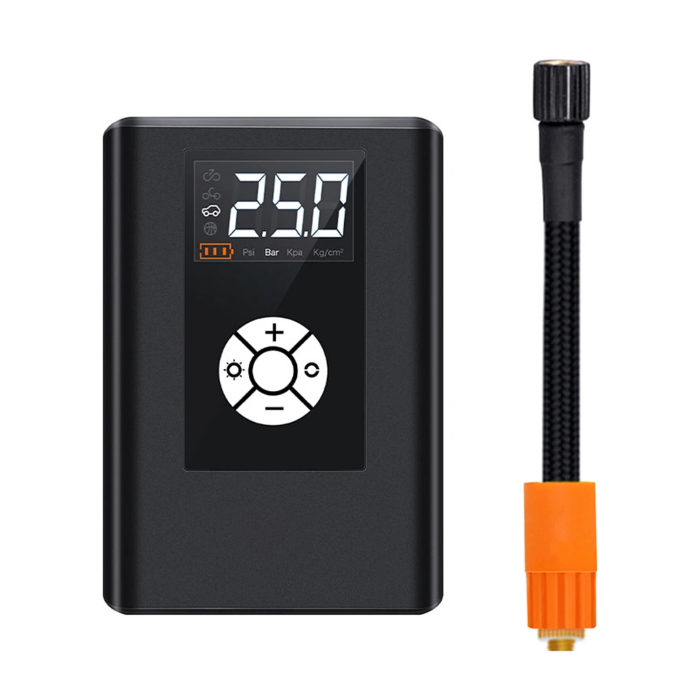 

ABS Car Tire Pump Battery Powered Rechargeable Wireless Noise Cancelling Bike Motorbike Ball Pumps Pumping Tool